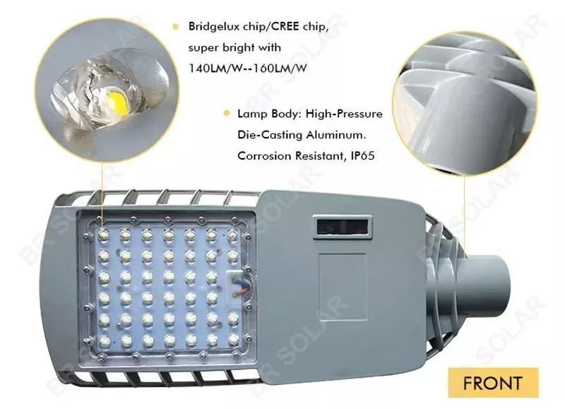 RoHS CE 30W 40W 60W 90W Professional Energy Powered 30W 50W 60W All in Two Outdoor Solar Waterproof Integrated LED DC Garden Street Road Lights