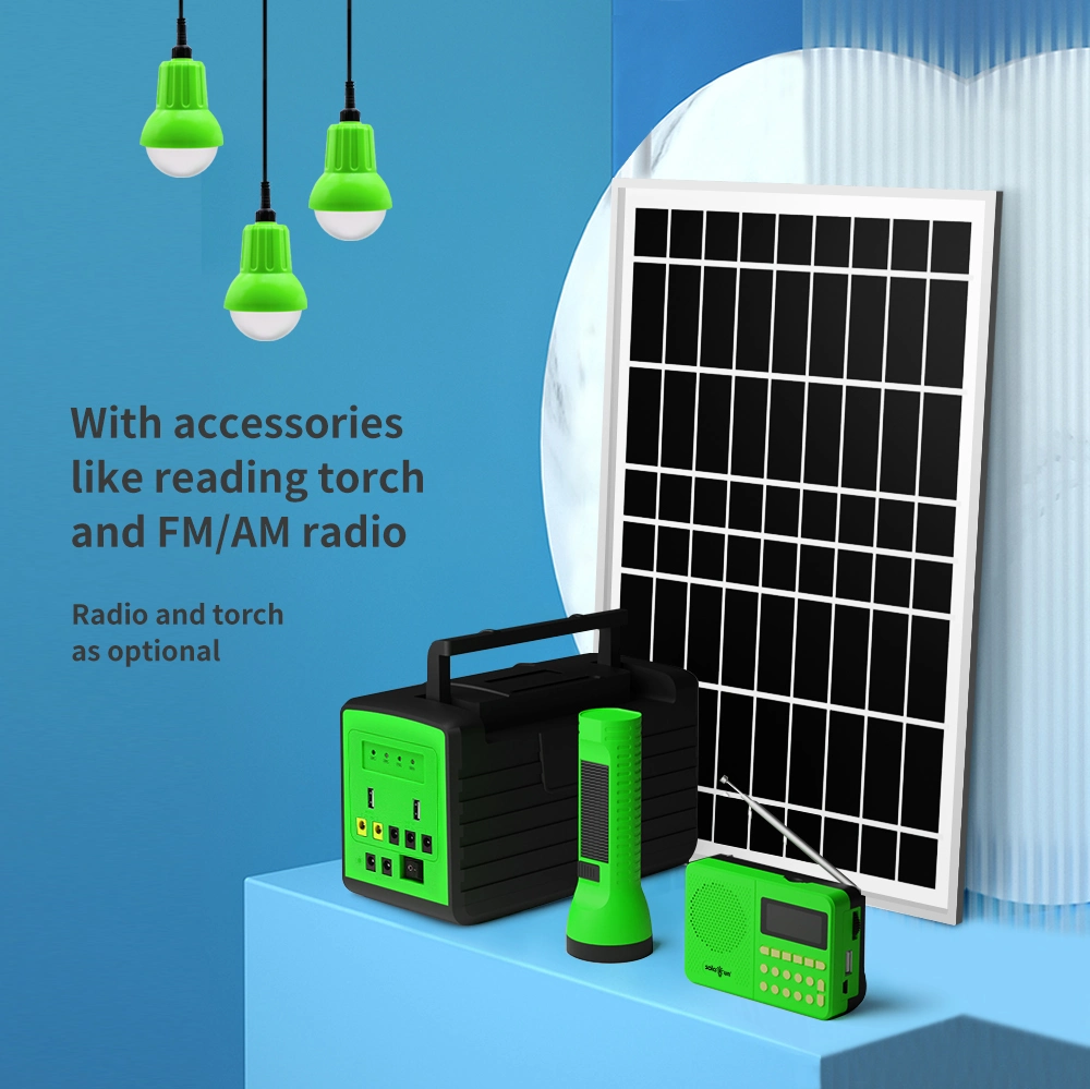 Portable Solar Power Mini Home Panel Kit for Home Lighting and Phone Charging