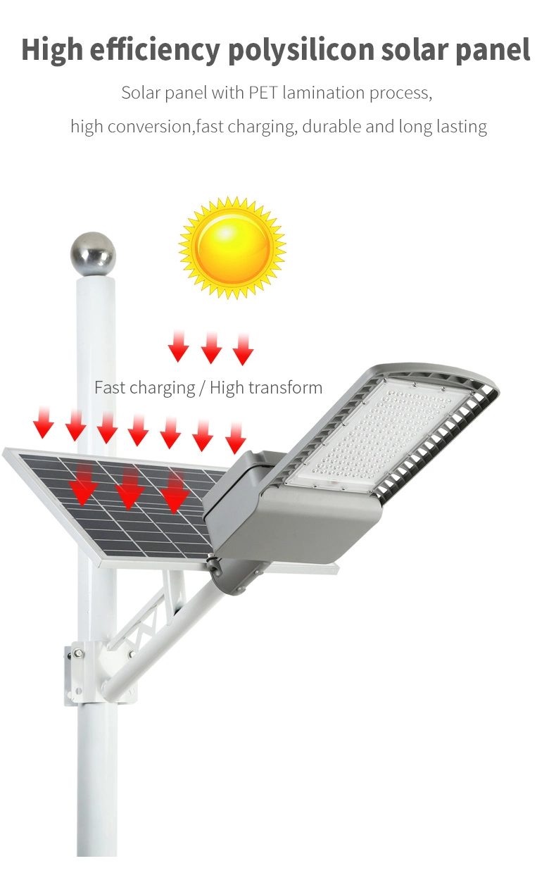 IP65 New Design Super Bright Solar Lamp Outdoor All in Two 60W 120W LED Solar Street Light