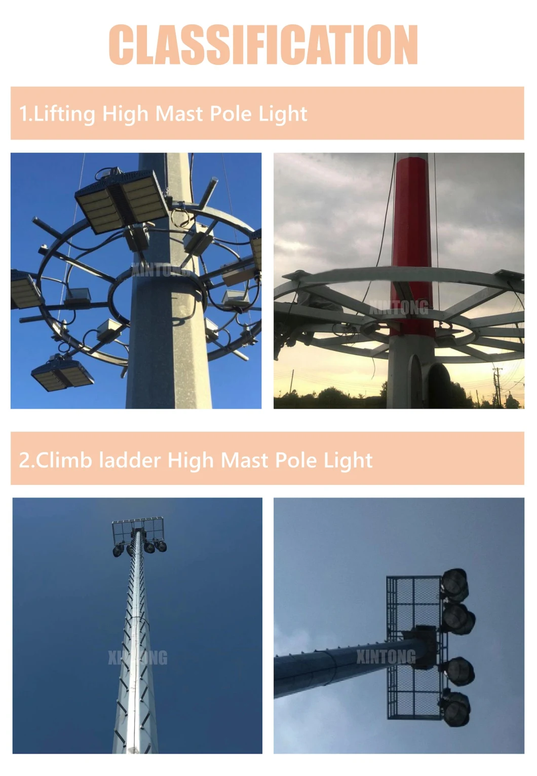 Adjustable Outdoor Stadium LED High Mast Flood Light/Lighting 100W/200W/300W/400W/500W LED Lamp